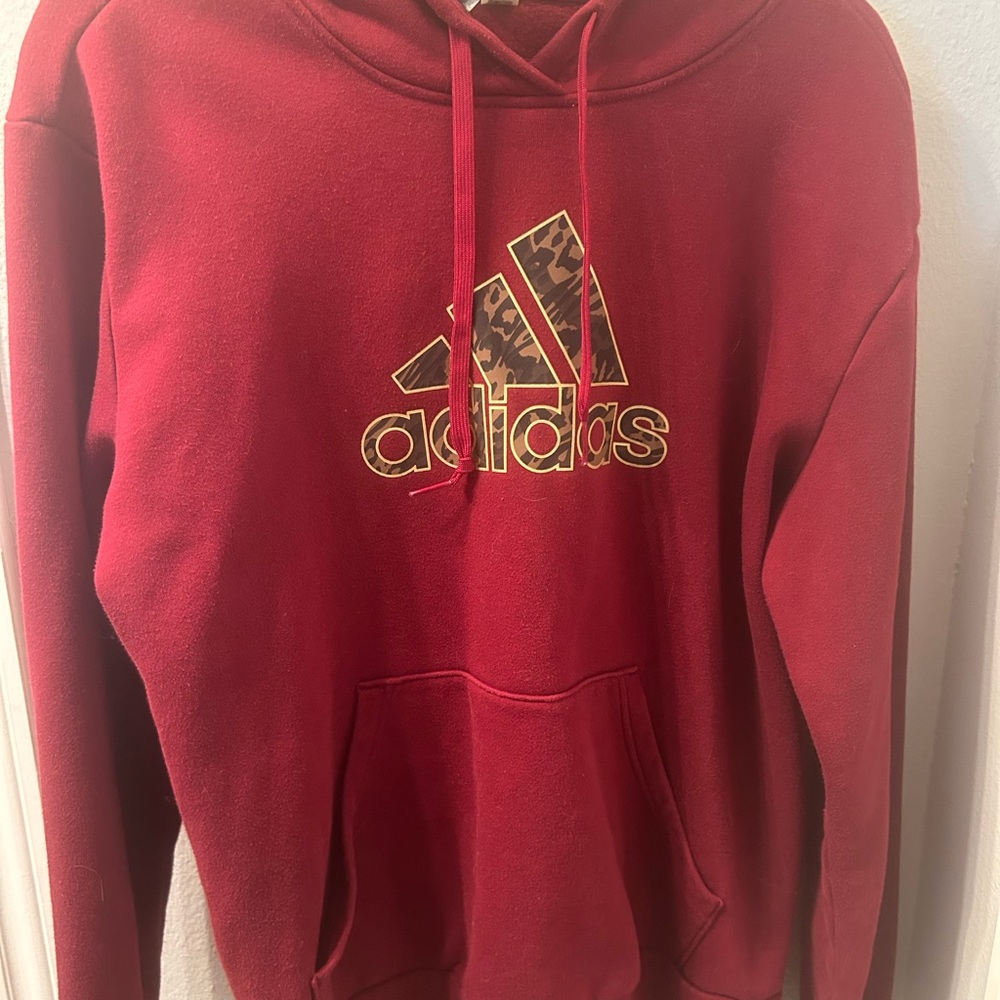 💖Adidas women’s Red Hoodie Sweater size XL💖